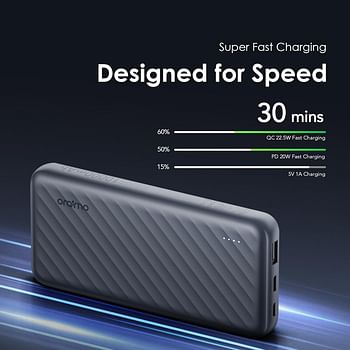 Oraimo Slice Link Pro 10000mAh Power Bank with Built in Cables, 22.5W Fast Charging,4 outputs&2 inputs,Slim Portable Charger for iPhone and more1,000+ Devices,Multi-Protection (22.5 watts | 10000mAh)