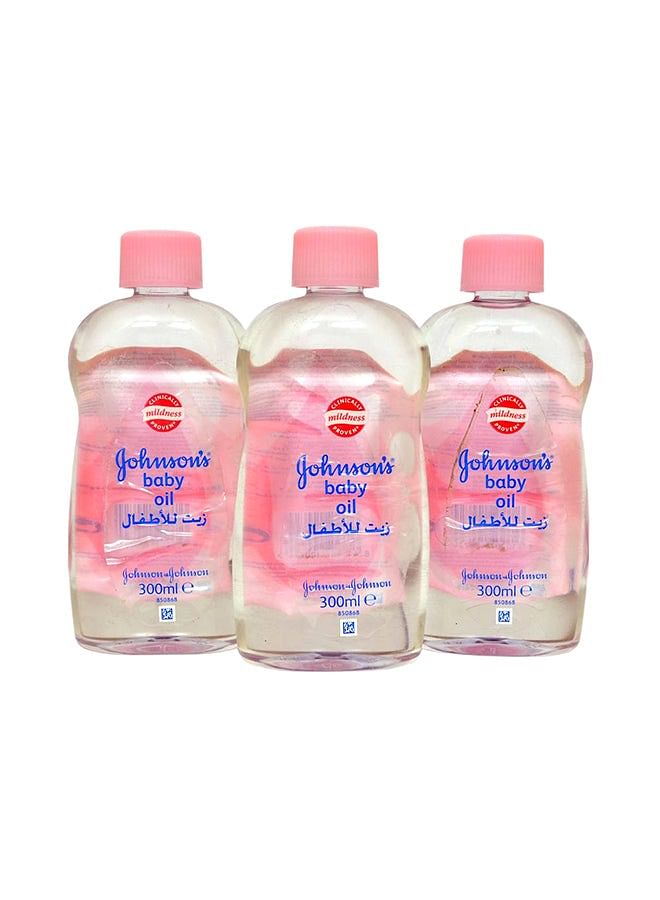 Johnson's 3-Piece Body Oil Set, 900ml