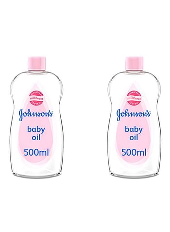 Johnson's 2-Piece Baby Oil For New Born- 500 Ml