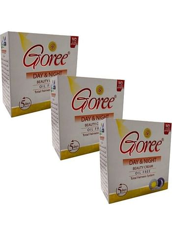 Goree Pack of 3 Day And Night Beauty Cream Oil Free 3 X 30 grams