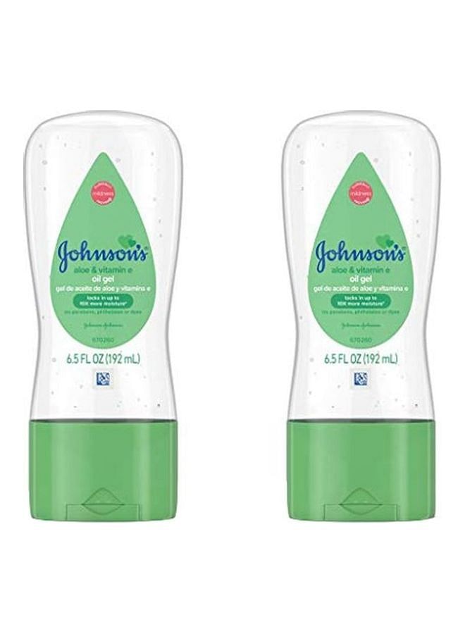 Johnson's 2-Piece Aloe And Vitamin-E Baby Oil Gel