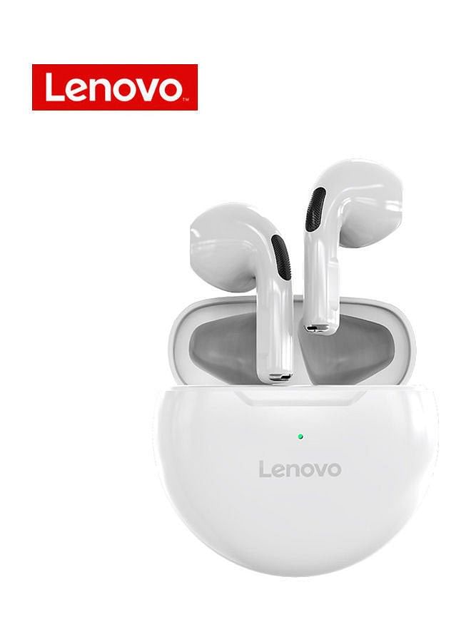 Lenovo LivePods TWS Bluetooth 5.0 Earphone Mini Portable Earbuds 9D Stereo Waterproof Sport Headphone with Mic HT38  - White