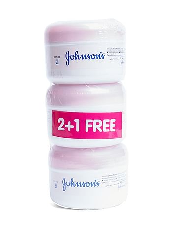 Johnson's Pack Of 2 + 1 Moist Soft Cream 200ml