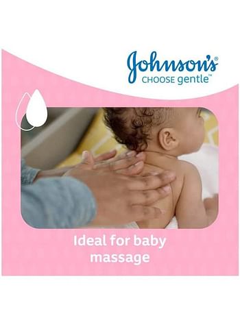 Johnson's Baby Clinically Proven Mildness Body Massage Oil Locks 10x More Moisture 300Ml - BD172 - White