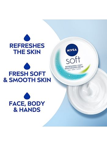 Nivea Soft Refreshing And Moisturizing Cream Jar 300ml