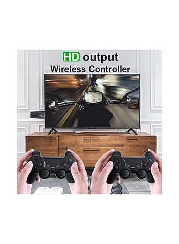 Y3 Lite HD TV Game Console With 32Gcard 3000 Games 2 Controllers With 1 Stick 1 HD Extension Cable - Black