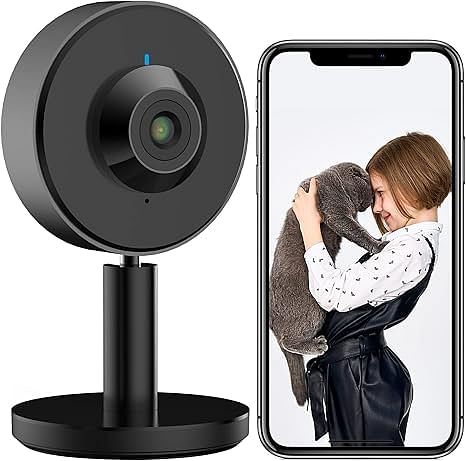 Arenti INDOOR1 Indoor Security Camera 1080p Full HD Wi-Fi Baby Monitor Privacy Mode Works w/ Alexa &amp Google Assistant AI-Powered Human Motion Detection Sound Detection 2-Way Audio Night Vision