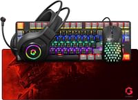 GAMEON VIPER X All-In-One Bundle (Mechanical Keyboard, Headset, Mouse & Mousepad) - Black