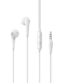 Oraimo Microphone,3.5 mm Jack,White earphones,1.2m Length Earbuds Cable White