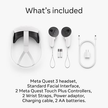 Meta Quest 3 128GB  Breakthrough Mixed Reality — Powerful Performance — Asgard’s Wrath 2 Bundle