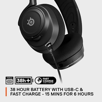 SteelSeries New Arctis Nova 7 Wireless Multi-Platform Gaming Headset – Simultaneous Wireless 2.4GHz & Bluetooth – Comfort Design - Fast Charging 38Hr Battery – PC, PS, Switch, Mobile