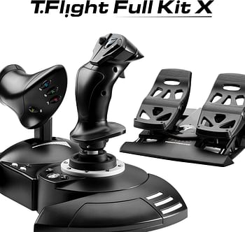 Thrustmaster T.Flight Full Kit X: Complete Kit for Flight Simulation, Joystick and Detachable Throttle, Rudder Pedals with Slide Rails, Compatible with Xbox Series X|S, Xbox One and PC (Xbox One)