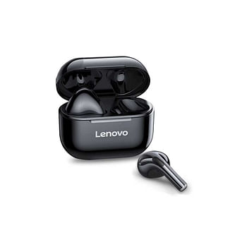 Lenovo LP40 TWS Wireless Earphone Bluetooth 5.0 Dual Stereo Bass Touch Control IP54 Life Waterproof - Black