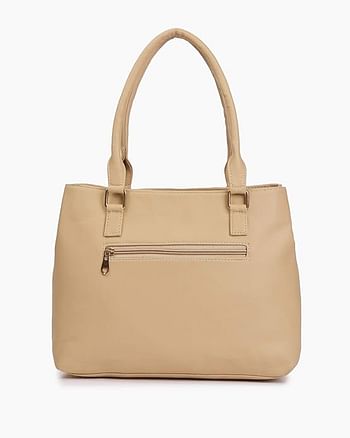 Nelle Harper PU Leather Latest Fashion Handbags for Women's - Beige