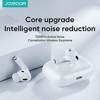 Joyroom JR-T03S Pro 5.0 Bluetooth Earbuds with Noise Cancellation 2020, white