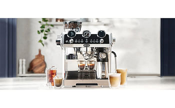 De'Longhi EC9865.M La Specialista Maestro: Ultimate Cold Brew Manual Coffee Machine, Experience with Smart Tech, Cold Extraction Technology, 8 Recipes, Manual/Automatic Frothing, Silver