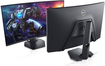 Dell S2721HGF 27 Inch Full HD (1920x1080) 1500R Curved Gaming Monitor, 144Hz, VA, 4ms, AMD FreeSync Premium, NVIDIA G-SYNC Compatible, DisplayPort, 2x HDMI, Black