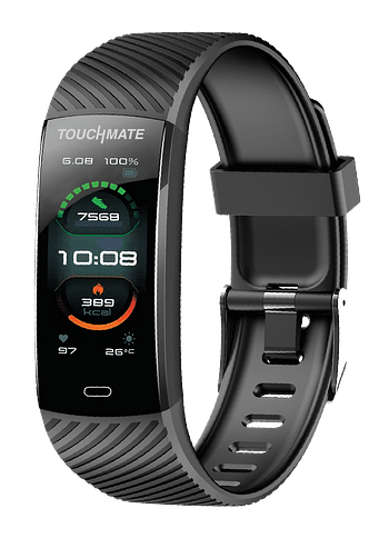 TOUCHMATE Waterproof Fitness Band with Wireless Bluetooth TWS Earbuds