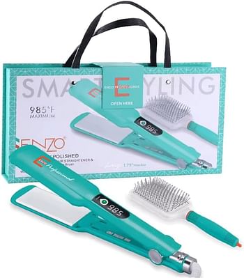 ENZO EN-1291L Hot Comb Straightener – Adjustable Temperature Fast Heating Ergonomic Design