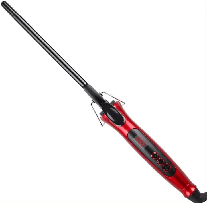 ENZO EN-2224 9mm Professional Curling Iron with Adjustable Temperature Fast Heat-Up, and Dual Voltage - Idel for All Hair Types