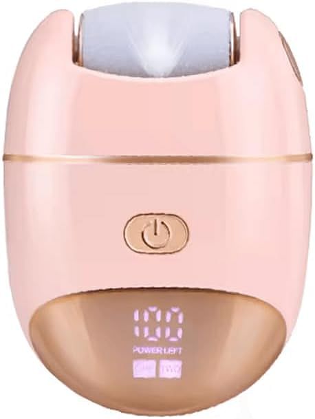 ENZO EN-7101 Electric Foot File – Rechargeable Callus Remover, Professional Foot Care Tool with Adjustable Speed and Interchangeable Heads - Pink