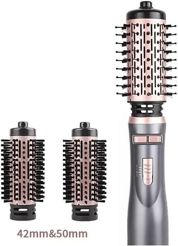 PRECISIONWARE "ENZO EN-742 1500W Hot Air Brush – 2-in-1 Blow Dryer and Styling Brush with Ionic Technology, Adjustable Heat and Speed Settings