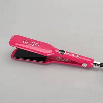 ENZO EN-3215 Professional Hair Straightener Fast Heating Wide Plate Hair Styler Flat IroN -Blue