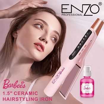 ENZO EN-3339 CERAMIC HAIR STRAIGHTENER WITH FREE SERUM