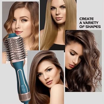 ENZO EN-4112 ENZO Hot Air Hair Brush Styler – 240V Professional Hair Dryer Brush with Multi-Function Heat Settings