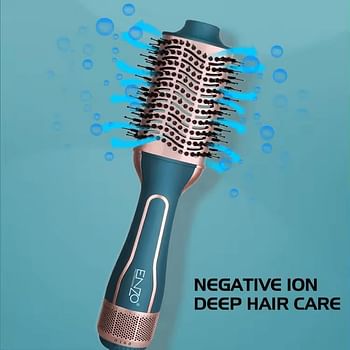 ENZO EN-4112 ENZO Hot Air Hair Brush Styler – 240V Professional Hair Dryer Brush with Multi-Function Heat Settings