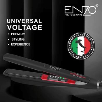 PRECISIONWARE ENZO EN-5183 – Advanced Titanium Technology for Sleek, Smooth, and Styled Hair – Adjustable Temperature, Quick Heat-Up, Non-Slip Grip, and 360° Swivel Cord