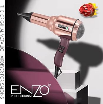 ENZO EN-8228 2000W Professional Hair Dryer - PINK