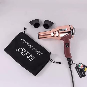 ENZO EN-8228 2000W Professional Hair Dryer - PINK