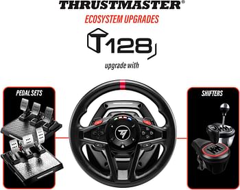 Thrustmaster T128, Force Feedback Racing Wheel with Magnetic Pedals, PlayStation 5, PlayStation 4, PC