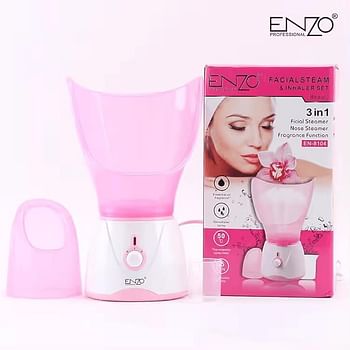 Precisionware Enzo en-8104 Facial Steamer Professional Nano Ionic Face Steamer for Deep Cleansing Hydration and Spa-quality Skin Care at Home EN-8104 - Pink