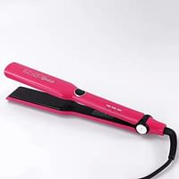 ENZO Barber Hair Straightener Professional Flat Iron with Ceramic Plates Fast Heat-Up Adjustable Temperature and Swivel Cord EN-20171 - Pink