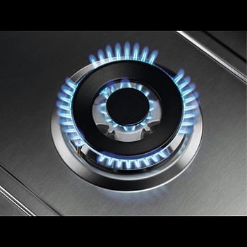 Zanussi 90 cm Built In Hob 5 Gas Burners Multi Function Automatic Ignition Zgh96524XS