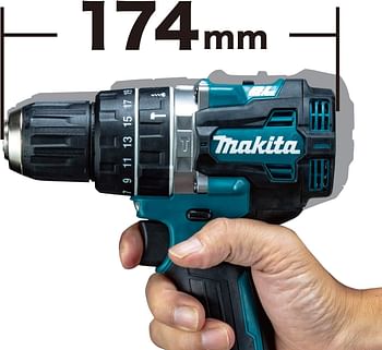 Makita 40V Max Li-Ion Xgt Brushless Hammer Drill Driver, Without Battery & Charger Blue Hp002GZ