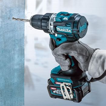 Makita 40V Max Li-Ion Xgt Brushless Hammer Drill Driver, Without Battery & Charger Blue Hp002GZ