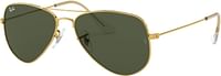 Ray-Ban Rb3044 L0205 Aviator Classic Non-Polarized Sunglasses 52 Mm - Arista/Crystal Green