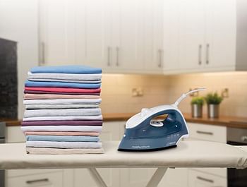 Morphy Richards 300277 Breeze Steam Iron With Ceramic Soleplate - Blue