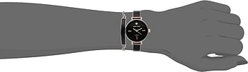 Anne Klein Women's Genuine Diamond Dial Bangle Watch with Bracelet Set AK/3620