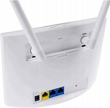 Alink 4G LTE Router, Wi-Fi Router with SIM Slot, No Configuration Required, WAN LAN Wireless Router, 300 Mbps UK Plug - White