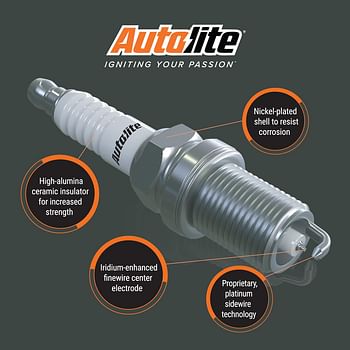 Autolite Iridium XP Automotive Replacement Spark Plugs XP5263 (4 Pack)