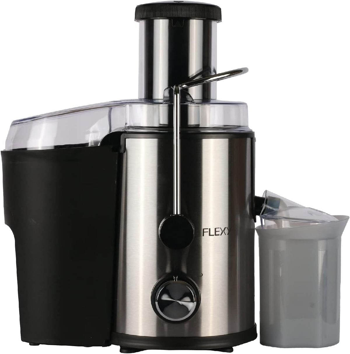 FLEXY® Juicer Machine | Big Mouth with Feed chute | Easy to Clean (500W) - Elegant Black