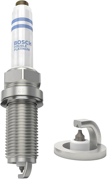 Bosch Automotive 8160 Double Platinum Spark Plug - Up to 3X Longer Life for Select Audi A3 A4 A5 A6 S3 TT Allroad Quattro and Volkswagen Beetle Golf R SportWagen GTI Jetta Passat (Pack of 1)