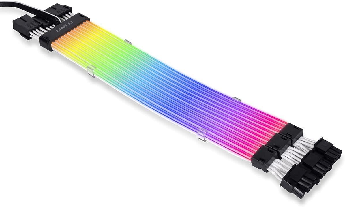 Lian Li Strimer Plus V2 Triple 8 PIN GPU RTX 30 Series Extension RGB 300mm Cable