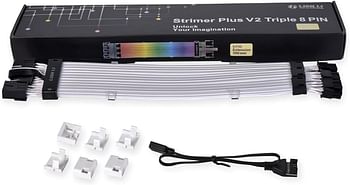 Lian Li Strimer Plus V2 Triple 8 PIN GPU RTX 30 Series Extension RGB 300mm Cable