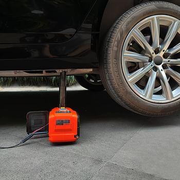 Toby's E-HEELP Electric Car Jack 5Ton 12V Kit Car Jack Hydraulic (Lifting Range: 6.1~17.7 inch) with Inflator Electric Jack for Car SUV Sedan MPV Change Tires Garage Repair Emergency Kit