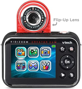 VTech KIDIZOOM VLOGGER KIT, RED,